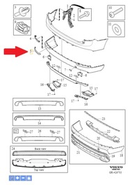 фото thumb №1, Права планка хром зад volvo xc90 16-19 31383857