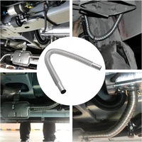 фото thumb №10, Wąż випускний o довжини 300 cm труба вихлопна з 2x супорти труби випускної