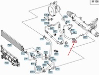 фото thumb №1, Mb c w204 насос to кермо high тиск шланг rhd a2044600743