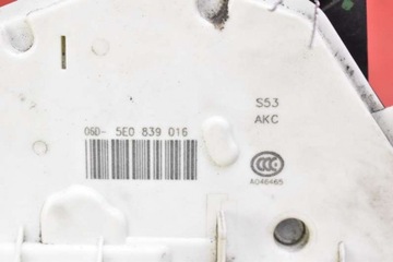 фото thumb №6, Замок двері правий зад задній 5e0839016 skoda rapid hb 12-17