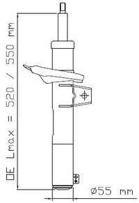 фото thumb №2, Амортизатор перед газовый 3358015 kyb audi a3