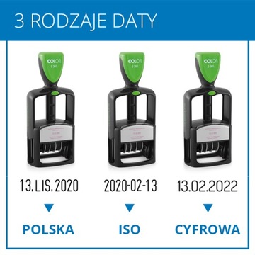 Штамп даты OFFICE S360 GREEN LINE