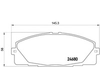 фото thumb №1, Brembo p 83 139 набор тормозных колодок тормозных, тормоза дисковые