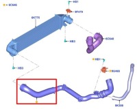 Ford kuga escape 2,0 ecoboost 240km шланг труба пабтрубок  turbo интеркулера Недорого, фото thumb
