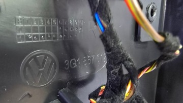 фото thumb №13, Vw passat b8 оббивка боковина двері правий перед шкіра чорна ambiente gan
