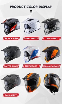 MT StreetFighter Open Helmet Regular модульный внедорожный мотоцикл