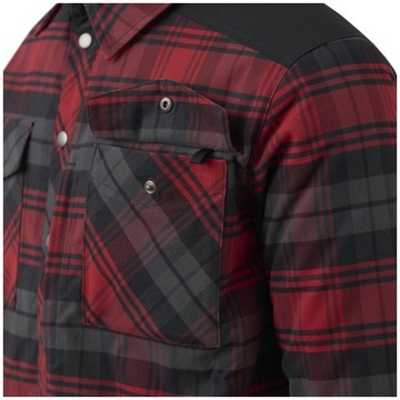 Мужская рубашка в клетку утепленная куртка WINTER WARDEN HELIKON Blue XL