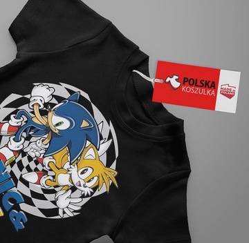 KOSZULKA DZIECIĘCA T-SHIRT DLA DZIECKA SONIC 116 PREZENT JAKOŚĆ