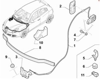 фото thumb №2, Трос відкривання капот alfa romeo giulietta