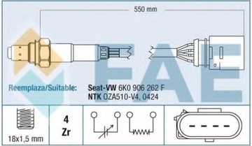 фото thumb №8, Лямбда-зонд fae 77150 036906262f