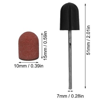 50x KAPTURKI ŚCIERNE DO PEDICURE NAKŁADKI #120 2x NOŚNIK