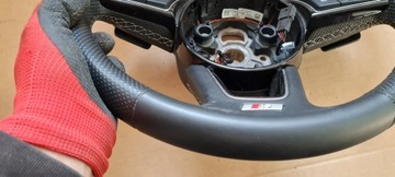 фото thumb №12, S5 8w рестайлінг a5 кермо шкіра шкіряний з підігрівом пелюстки sline s4 b9 8w a4