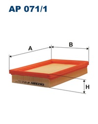 фото thumb №1, Фільтр повітря kia pride demio ap071/1 filtron