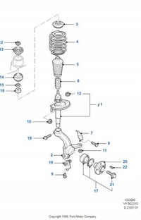 фото thumb №7, Гайка кронштейн амортизатора перед ford galaxy