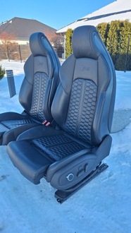 фото thumb №15, Сидіння recaro audi rs4 b9 s4 a4 rs5 8w s5 a5 sportback шкіра масаж ковші
