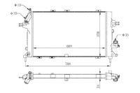 фото thumb №1, Tyc радиатор двигателя opel astra h astra h gtc zaf