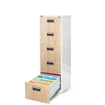 Металлический шкаф Eco Design JAN NOWAK SARA V005 белый/дуб сонома