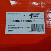 Fiat uno cinquecento гальмівні барабани гальмівні комплект 4max 5206-15-0003p Зі Шроту, фото thumb