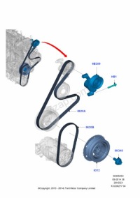фото thumb №3, Ремень кондиционера ecosport focus mk3 2,0 160km