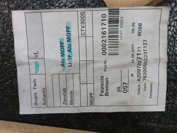 фото thumb №7, Mercedes clk w209 рестайлінг оббивка боковина лівий двері водія a2097207171