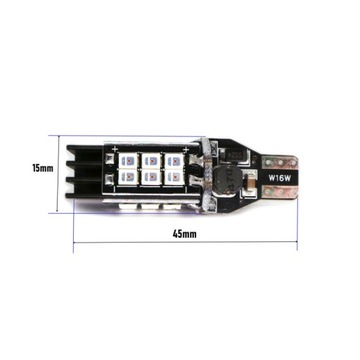 Светодиод W16W T15 12V-24V 19W Canbus Red B. Mocna