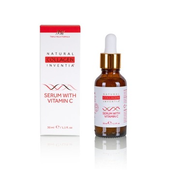 Serum do twarzy z kolagenem i Witaminą C Inventia naturalny Kolagen 30 ml
