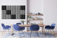 KKP Фетровый панель Folte KLOCEK 60x30 СИНИЙ soft