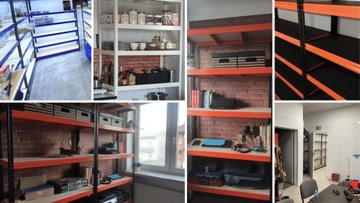 Полка складская металлическая Подставка HELIOS 270x100x50см 8Px400kg SOLID HEIGHT