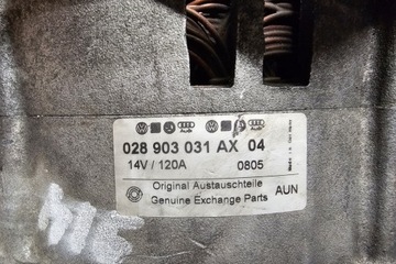 фото thumb №7, Генератор vw passat варіант b5 3b6 028903031ax 1.9l дизель 96kw 2005