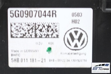 фото thumb №10, Vw golf 7 панель кондиционера климат 5g0907044r 5g0907044aa 5g0907044an 5g090