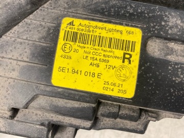 фото thumb №8, Skoda octavia iii рестайлинг лампа правый перед полный led