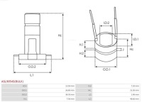 фото thumb №4, Komutator генератора asl9054s bulk as-pl