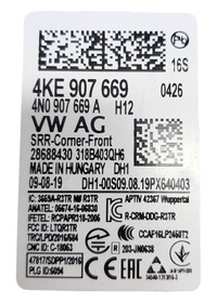 фото thumb №3, Audi e-tron q8 модуль сторона assist 4ke907669 4n0907669a sideassist