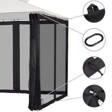 MOSKITIERA DO NAMIOT OGRODOWY PAWILON 3.6x3.6x2.3M