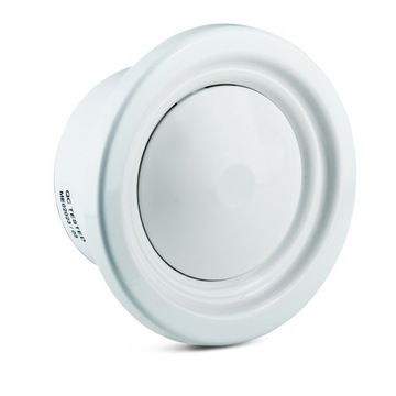 Диффузор Click-Clack с рамкой, диаметр 150, белый AVM150