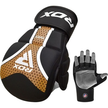 RĘKAWICE SPARINGOWE MMA RDX T17 AURA RDX L CZARNY ZŁOTY