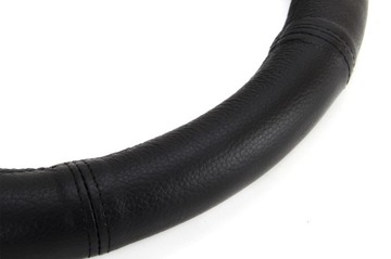 POKROWIEC NA KIEROWNICĘ 35-37cm SKÓRA NATURALNA