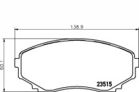 фото thumb №2, Гальмівні колодки гальмівні mazda перед mpv 99-06 textar