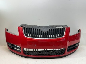 фото thumb №1, Бампер перед skoda fabia ii roomster передний рестайлинг омыватель