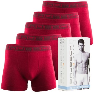 BOKSERKI MAJTKI MĘSKIE 5szt BRUBECK COTTON XL