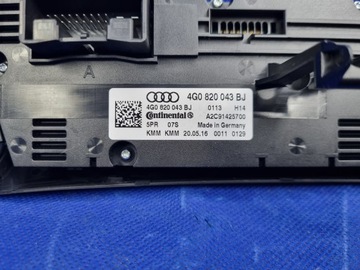 фото thumb №8, Audi a6 a7 c7 панель управление кондиционер воздуховод оригинал 4g0820043bj