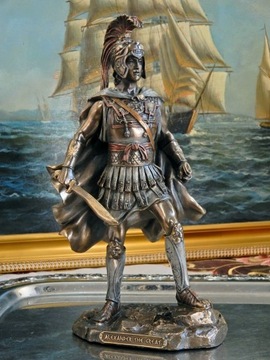 ALEKSANDER MACEDOŃSKI FIGURKA NA MARMUR GRAWER v