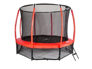 Садовый батут Jumpi 312 см/10 футов Maxy Comfort Plus, красный, для использования в помещении