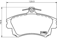 фото thumb №1, Hella тормозные колодки тормозные mitsubishi carisma 1.6 da1