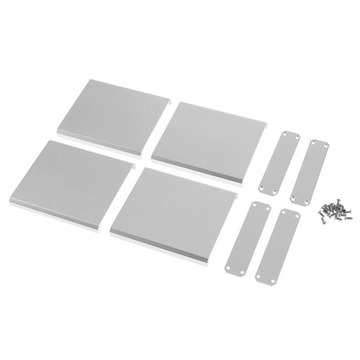 2 sets of extruded housing for control, amps, power converter