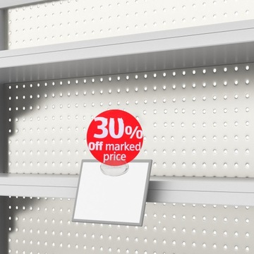 Znaki Tag Retail Display Clips 100 szt