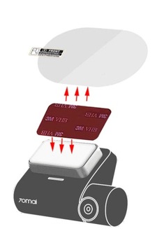 МОНТАЖНЫЙ КОМПЛЕКТ 70mai PRO НАКЛЕЙКА ЛЕНТА БЕЗ GPS