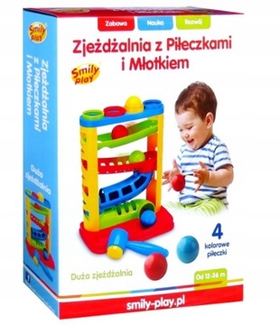 SMILY PLAY ГОРКА с шариками и молотком