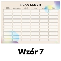 Планировщик 5x LESSON PLAN толстым мелом 350 г формата А5 с рисунками на ваш выбор