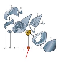 фото thumb №2, Vw taigo cs left exterior mirror регулировочный unit with двигатель 2g7959577